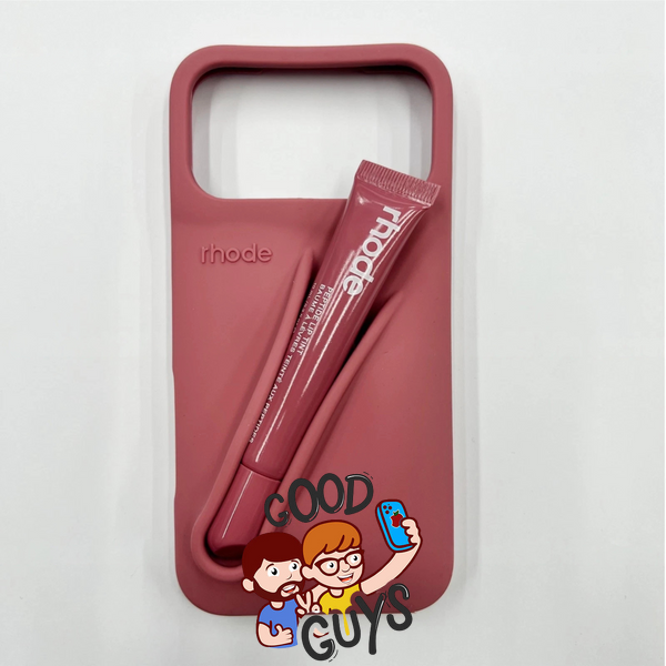 Чохол Lipstick case Rhode з місцем для блиску для iPhone 17 Salty Tan 4139-5 фото