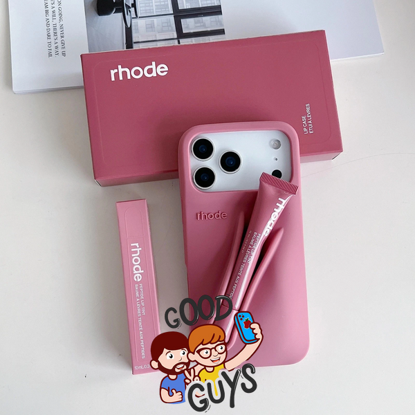 Чохол Lipstick case Rhode з місцем для блиску для iPhone 17 Salty Tan 4139-5 фото