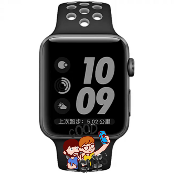 Ремінець Sport Band Nike 42,44,45,46mm(10,11S),49mm(ultra 1-3S)Black - Grey 284-13 фото