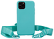 Чохол силіконовий з ремінцем Crossbody для iPhone 14 Pro Max Marine 1206-7 фото 1