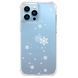 Прозорий новорічний чохол для iPhone XR Сніжинки 1951-4 фото 2