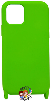 Чохол силіконовий з ремінцем Crossbody для iPhone 14 Pro Max Shini Green 1206-8 фото