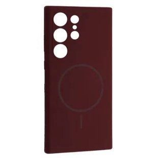 Чохол Silicone Case MagSafe для Samsung S25 Ultra Plum 2932-3 фото