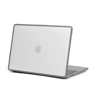 Накладка з силіконовим бампером TPU+PC HardShell Case MacBook 13.3 Air (A1932/A2179/2337) 2018-2020р. Gray 4348-1 фото