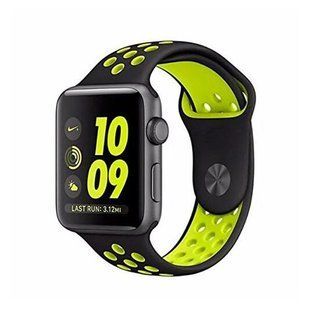 Ремінець Sport Band Nike 42,44,45,46mm(10,11S),49mm(ultra 1-3S)Black - Green 284-14 фото