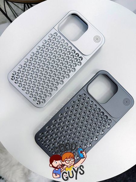 Чохол металевий Aluminium Aroma Leather для iPhone 14 Pro Brown 1828-4 фото