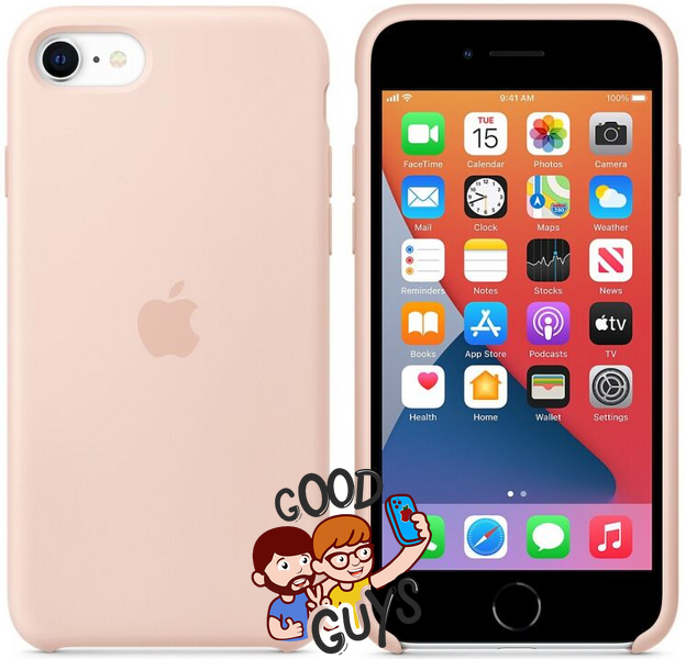 Silicone Case FULL iPhone 7,8,SE 2 Pink sand 112-18 фото
