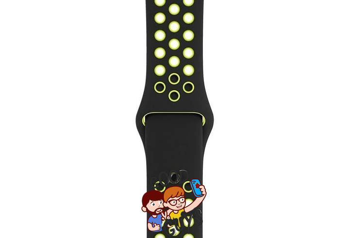 Ремінець Sport Band Nike 42,44,45,46mm(10,11S),49mm(ultra 1-3S)Black - Green 284-14 фото