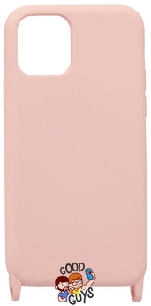 Чохол силіконовий з ремінцем Crossbody для iPhone 13 Pink sand 1200-11 фото