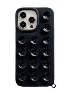 Чохол Silicone Suction Case для iPhone 15 Pro Max Black 3075-3 фото