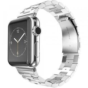 Ремінець Steel Band 3 Beats for Apple Watch 38,40,41,42mm(10,11S)Silver 279-1 фото