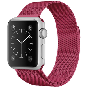 Ремінець Milanese Loop Apple Watch Magnetic 42,44,45,46,49mm Tea Red 278-37 фото