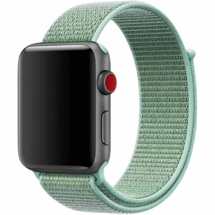 Ремінець Nylon Loop Apple Watch 42,44,45,46mm(10,11S),49mm(ultra 1-3S) Marine Green 282-21 фото