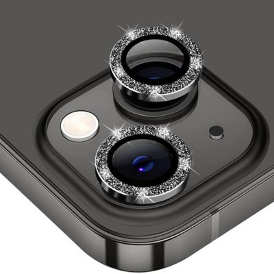 Скло (лінзи) для камери Diamonds Lens для iPhone 15 Pro/15 Pro Max Black 1811-0 фото
