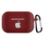 Чохол AirPods Pro з лого та карабіном Rose Red 268-1 фото