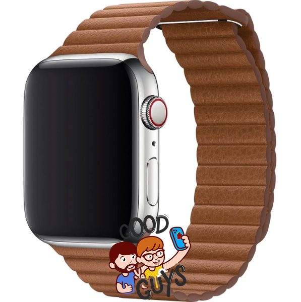 Ремінець Leather Loop Band 42,44,45,46mm(10,11S),49mm(ultra 1-3S) Saddle Brown 1422-4 фото