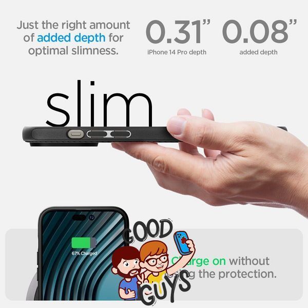 Чохол Spigen Mag Armor with MagSafe для iPhone 14 Black 2453-0 фото