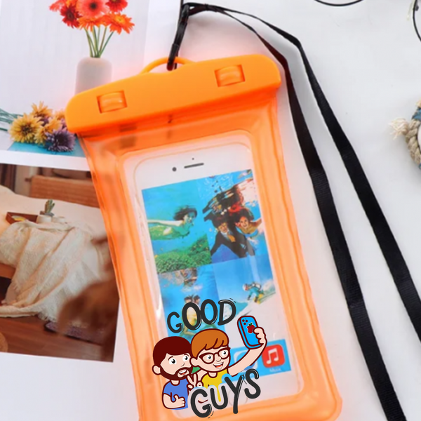 Водонепроникний чохол для телефону waterproof case універсальний iPhone 16 Pro Max Orange 4527-3 фото