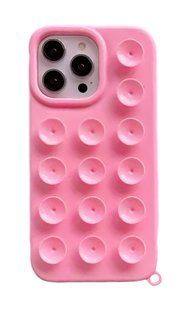 Чохол Silicone Suction Case для iPhone 12,12 Pro Pink 3065-4 фото
