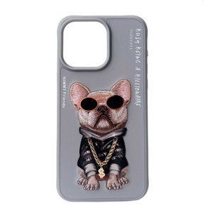Чохол Nimmy Case Rich Pat для iPhone 15 Pro Dog Gray 2622-6 фото