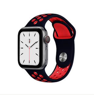 Ремінець Sport Band Nike 42,44,45,46mm(10,11S),49mm(ultra 1-3S)Black - Red 284-16 фото