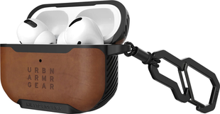 Чохол Leather case UAG з карабіном для AirPods Pro 2gen. Brown 2402-2 фото