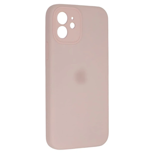 Чохол Silicone case Full + Camera NO LOGO iPhone 12 Pink Sand 4208-1 фото