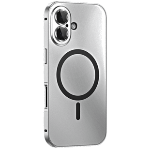 Metal Case 2in1 Magsafe iPhone 17 Silver 4254-3 фото