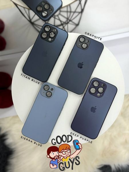 Чохол AG-Glass Case with MagSafe для iPhone 15 Pro Max Titanium Blue 2039-7 фото