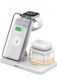 Dock Charging Station 5 in 1 with Alarm Clock & Nightlight White 2721-1 фото 1