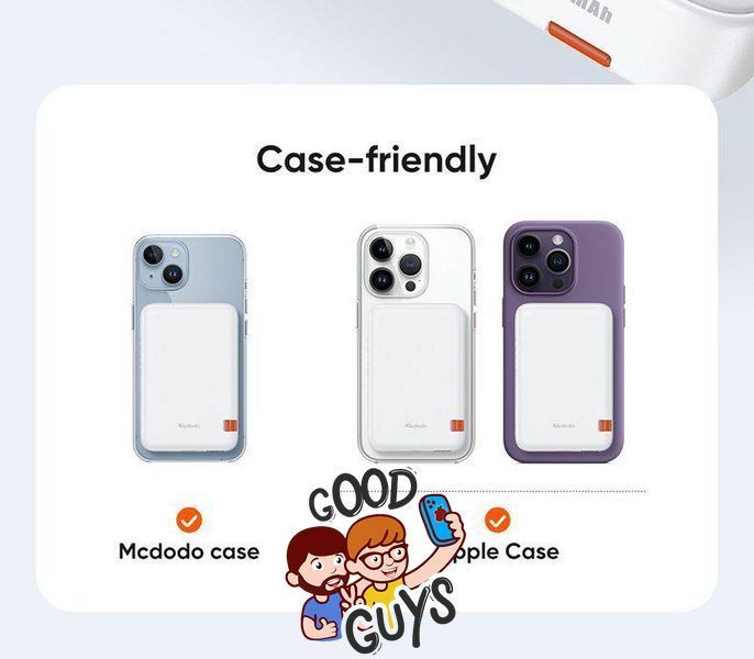 Power Bank Mcdodo 10000mAh 20W MC-5100 Fast Wireless Charger White 3008-1 фото