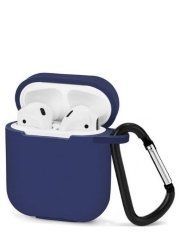Чохол для AirPods 1/2 з карабіном Deep navy 264-3 фото