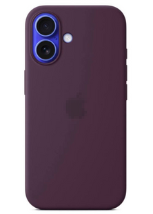 Чохол Silicone Case 1:1 з закритою кнопкою камери для iPhone 16 Plum 2750-2 фото