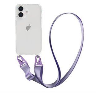 Чохол Armored з ремінцем Crossbody для iPhone 16 New Lilac 2518-2 фото