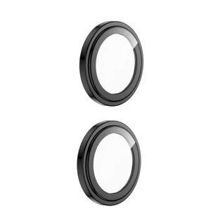 Скло (лінзи) для камери Metal Classic для iPhone 16/16 Plus/17 Black 2496-0 фото