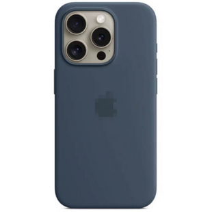 Чохол Silicone Case 1:1 для iPhone 15 Pro Storm Blue 1646-2 фото