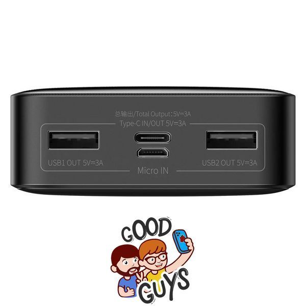 Baseus Bipow Digital Display Power Bank 20000mAh 15W PPBD20 Black 2687-0 фото