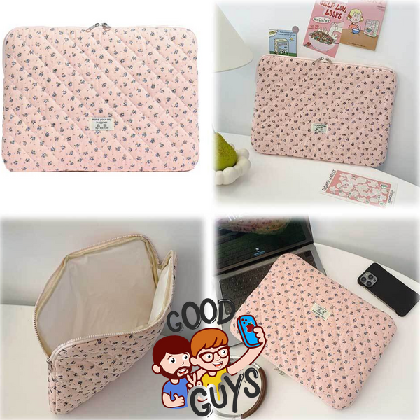 Чохол для ноутбука та MacBook (13"-15") Puffy Flowers "Kazurm" White 4284-1 фото