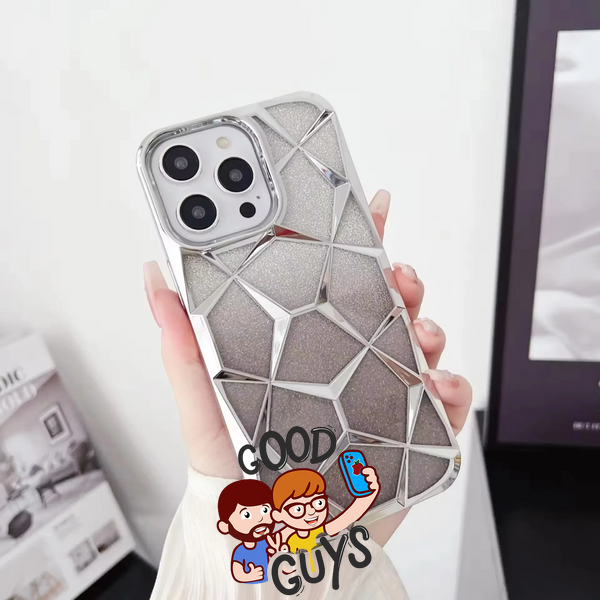 Diamond case 3D iPhone 13 Pro Silver 4153-0 фото
