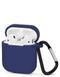Чохол для AirPods 1/2 з карабіном Deep navy 264-3 фото 1