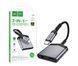 Перехідник HOCO LS39 [Type-C to USB-C+3.5mm] Metal Black 2867-0 фото 1