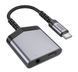 Перехідник HOCO LS39 [Type-C to USB-C+3.5mm] Metal Black 2867-0 фото 5