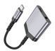 Перехідник HOCO LS39 [Type-C to USB-C+3.5mm] Metal Black 2867-0 фото 6