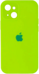 Чохол Silicone case Full + camera iPhone 15 Plus Neon Green 2101-9 фото