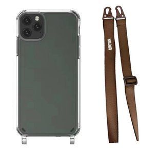 Чохол Armored з ремінцем Crossbody для iPhone 12 mini Brown 2123-19 фото