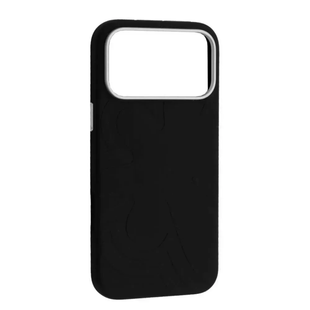 Чохол Flower Liquid Silicone Magsafe 17 Pro Black 4496-0 фото