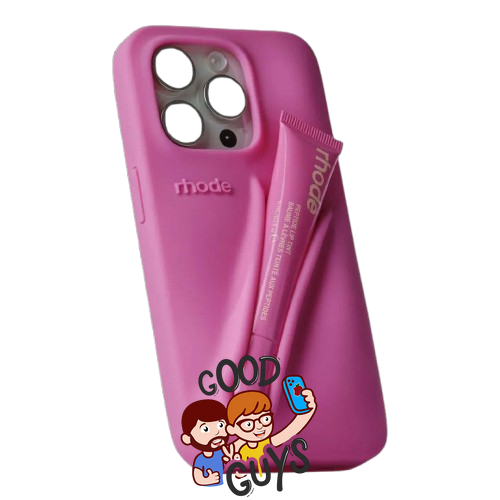 Чохол Lipstick case Rhode з місцем для блиску для iPhone 17 Rose 4139-9 фото