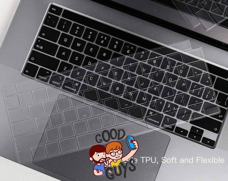 Прозора накладка на клавіатуру для MacBook Pro 13" (2020-2022) / Pro 16" (2019) with TOUCH BAR Return малий 2351-2 фото