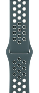 Ремінець Sport Band Nike 42,44,45,46mm(10,11S),49mm(ultra 1-3S)Pine green - white 284-23 фото