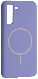 Чохол Silicone Case MagSafe для Samsung S21 FE Elegant Purple 2943-1 фото